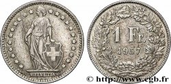 SUISSE 1 Franc Helvetia 1957 Berne - B