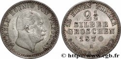 GERMANY - PRUSSIA 2 1/2 Silbergroschen (1/12 Thaler) Guillaume 1870 Berlin