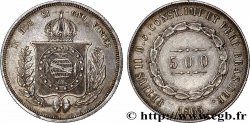 BRÉSIL 500 Reis Empereur Pierre II 1865 