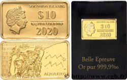 SOLOMON ISLANDS 10 Dollars Proof Verseau 2020 