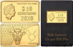 ÎLES SALOMON 10 Dollars Proof Taureau 2020 