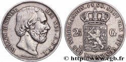 PAYS-BAS 2 1/2 Gulden Guillaume III 1868 Utrecht