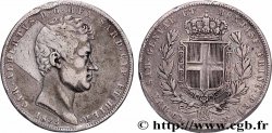 ITALIE - ROYAUME DE SARDAIGNE 5 Lire Charles Albert 1835 Gênes