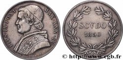 ITALIE - ÉTATS DU PAPE - PIE IX (Jean-Marie Mastai Ferretti) 1 Scudo an IV 1850 Rome
