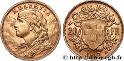 OR, PALLADIUM ET PLATINE INVESTISSEMENT 20 Francs or &nbsp;Vreneli&nbsp; 1947 Berne