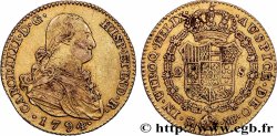 ESPAGNE - ROYAUME D&nbsp;ESPAGNE - CHARLES IV 2 Escudos  1794 Madrid