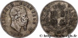 SILVER INVESTMENT 5 Lire Victor Emmanuel II 1869 Milan