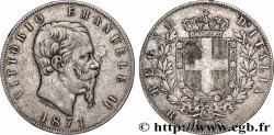 ARGENT D&nbsp;INVESTISSEMENT 5 Lire Victor Emmanuel II 1871 Rome