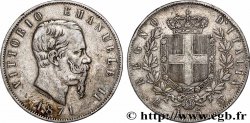 ARGENT D&nbsp;INVESTISSEMENT 5 Lire Victor Emmanuel II 1871 Milan