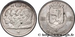 BELGIQUE 100 Francs portraits des quatre rois de Belgique, légende française 1950 Bruxelles