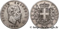 PLATA INVERSIÓN 5 Lire 1874 Milan