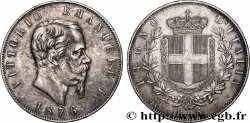 ARGENT D&nbsp;INVESTISSEMENT 5 Lire  1876 Rome