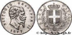 ARGENT D&nbsp;INVESTISSEMENT 5 Lire Victor Emmanuel II 1877 Rome
