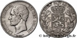 SILVER INVESTMENT 5 Francs Léopold Ier 1852 Bruxelles