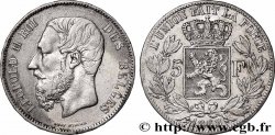 ARGENT D&nbsp;INVESTISSEMENT 5 Francs Léopold II 1868 