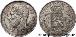 ARGENTO INVESTIMENTO 5 Francs Léopold II  1874 Bruxelles