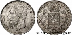 ARGENTO INVESTIMENTO 5 Francs Léopold II 1876 Bruxelles