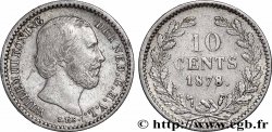 PAYS-BAS 10 Cents Guillaume III 1878 Utrecht