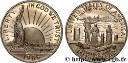 UNITED STATES OF AMERICA 1/2 Dollar Proof statue de la Liberté / immigrants 1986 San Francisco