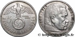 GERMANY 5 Reichsmark Maréchal Paul von Hindenburg 1936 Berlin