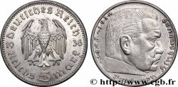 GERMANY 5 Reichsmark Maréchal Paul von Hindenburg 1936 Berlin