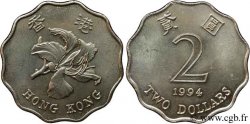 HONG KONG 2 Dollars orchidée 1994 