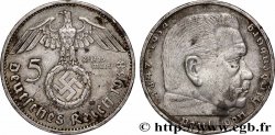 ALLEMAGNE 5 Reichsmark Maréchal Paul von Hindenburg 1938 Berlin