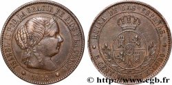 SPAIN 5 Centimos de Escudo Isabelle II  1868 Oeschger Mesdach & CO XF 