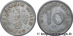 GERMANIA 10 Reichspfennig aigle surmontant une swastika 1940 Karlsruhe