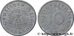 GERMANY 10 Reichspfennig aigle surmontant une swastika 1945 Berlin
