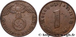 ALLEMAGNE 1 Reichspfennig aigle et swastika 1937 Hambourg
