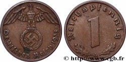 DEUTSCHLAND 1 Reichspfennig aigle et swastika 1938 Berlin