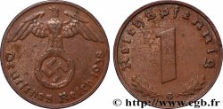 DEUTSCHLAND 1 Reichspfennig aigle et swastika 1938 Karlsruhe
