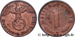 GERMANY 1 Reichspfennig aigle et swastika 1938 Karlsruhe