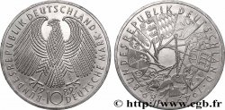ALLEMAGNE 10 Mark aigle héraldique / 40e anniversaire de la fondation de la République Fédérale Allemande 1989 Karlsruhe