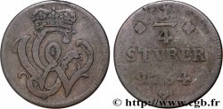 DEUTSCHLAND - WIED-RUNKEL 1/4 Stuber monogramme de Johann Ludwig Adolf 1758 