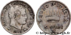 ITALIEN - Königreich Italien - NAPOLÉON I. 5 Soldi  1812 Milan
