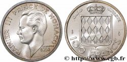 MONACO Essai de 100 Francs argent Rainier III 1956 Paris