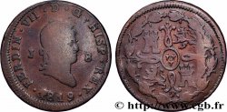 ESPAGNE 8 Maravedis Ferdinand VII 1819 Jubia