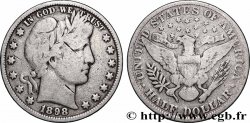 ÉTATS-UNIS D&nbsp;AMÉRIQUE 1/2 Dollar type Barber 1898 Philadelphie