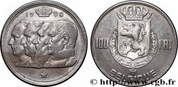 BELGIQUE 100 Francs portraits des quatre rois de Belgique, légende française 1950 Bruxelles