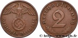 GERMANIA 2 Reichspfennig 1938 Munich