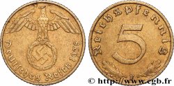 DEUTSCHLAND 5 Reichspfennig 1938 Stuttgart - F