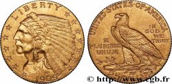 UNITED STATES OF AMERICA 2 1/2 Dollars &nbsp;Indian Head&nbsp; 1909 Philadelphie
