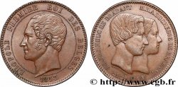 BELGIUM 10 Centimes Mariage du Duc et de la Duchesse de Brabant 1853 Bruxelles
