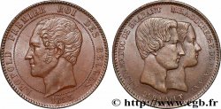 BELGIQUE 10 Centimes Mariage du Duc et de la Duchesse de Brabant 1853 Bruxelles
