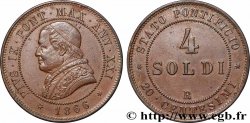 VATICAN ET ÉTATS PONTIFICAUX 4 Soldi Pie IX  an XXI 1866 Rome