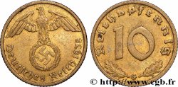 GERMANIA 10 Reichspfennig aigle surmontant une swastika 1938 Karlsruhe - G