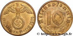 DEUTSCHLAND 10 Reichspfennig 1939 Stuttgart