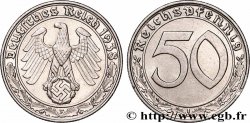 ALLEMAGNE 50 Reichspfennig aigle et svastika 1938 Stuttgart